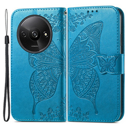 Pattintható tok a Xiaomi Redmi A3, Butterfly, kék