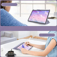 Tok Apple iPad Air 11" 6 gen. 2024, Smartcase Hybrid, tolltartó résszel, Marble lila