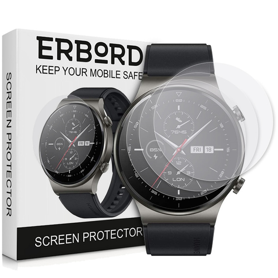 3x ERBORD hidrogél fólia Huawei Watch GT 2 Pro