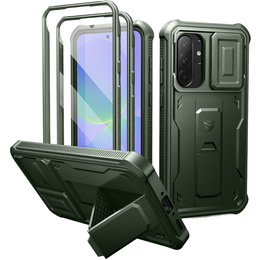 Páncélozott tok a Samsung Galaxy A36 5G, Dexnor Full Body (Two Frames), zöld