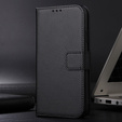 Pattintható tok a Infinix Hot 20i, Wallet Smart Magnet Case, fekete