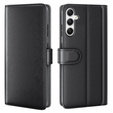 Pattintható tok Samsung Galaxy A35 5G, Split Leather, fekete