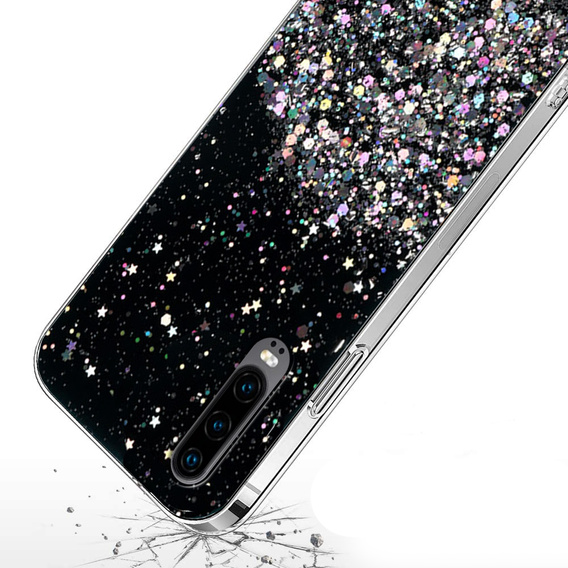 Telefontok a Huawei P30, Glittery, fekete