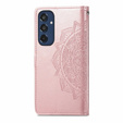 Pattintható tok a Samsung Galaxy M35, Mandala, rózsaszín rose gold