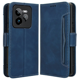 Pattintható tok a Realme GT 7 Pro, Card Slot, sötétkék