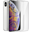 2x edzett üveg a iPhone X/XS, ERBORD 9H Hard Glass a képernyőn