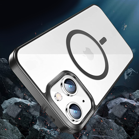 Telefontok a iPhone 14 Plus, ERBORD Hybrid MagSafe Case, fekete