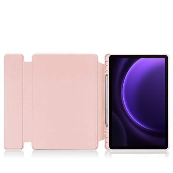 Billentyűzet tok Samsung Galaxy Tab S10 Lite / S10 FE / S9 FE, Rotary 360° Leather, rózsaszín