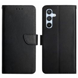 Pattintható tok a Samsung Galaxy A35 5G, Split Leather Wallet, fekete