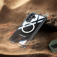 Tok Samsung Galaxy A36 / Samsung Galaxy A56-hoz, Shockproof, üveggel, MagSafe-hoz, fekete