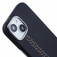 Tok iPhone 15, Carbon Fiber MagSafe, fekete