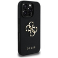 GUESS Grained Big 4G és Classic Logo tok iPhone 16 Pro készülékhez