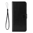 Pattintható tok a Realme 14 5G / Realme 14T 5G, Crazy Horse Wallet, fekete