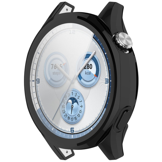 2in1 tok képernyővédővel Huawei Watch GT 5 46mm, fekete