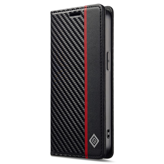 Pattintható tok a iPhone 16e, Carbon LC.IMEEKE, fekete