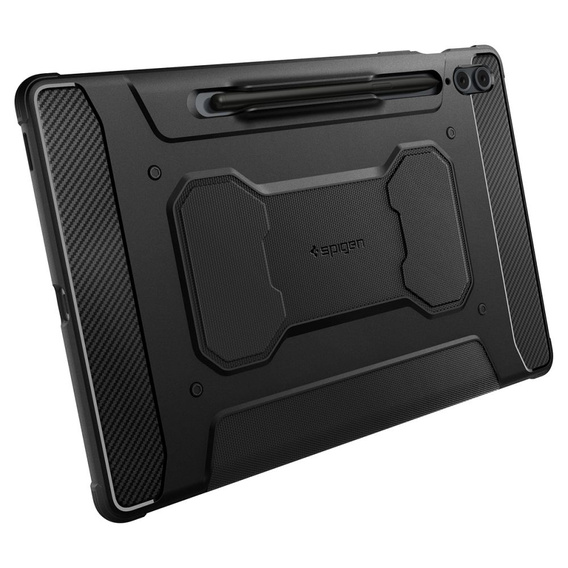 SPIGEN Rugged Armor Pro tok Samsung Galaxy Tab S9 FE+ 12.4" (X610/X616B) készülékhez – Fekete