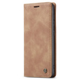 CASEME tok Samsung Galaxy S20 FE, Leather Wallet Case, barna