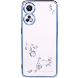 tok Oppo Reno8 T 4G, csillogó virág, kék
