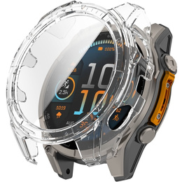 2in1 tok + edzett üveg a Garmin Fenix 8 51mm-hoz, átlátszó