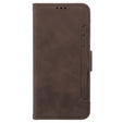 Pattintható tok a Oppo A79 5G, Card Slot, barna