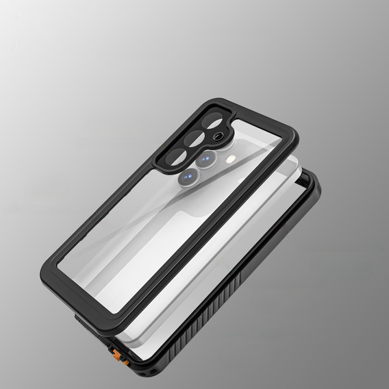 IP68 vízálló tok a Samsung Galaxy S25, fekete