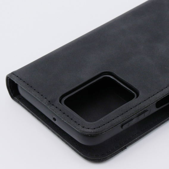 Pattintható tok a Motorola Moto G54 5G, Card Slot, fekete