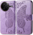 Pattintható tok a Xiaomi Poco F7 Pro, Butterfly, lila