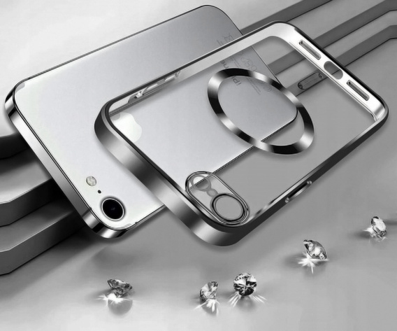 Tok iPhone 7 / 8-hoz, Electro MagSafe, fekete + üveg a képernyőhöz