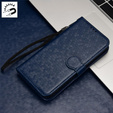 Flap tok Samsung Galaxy M15 5G, Wallet Rhombus, kék