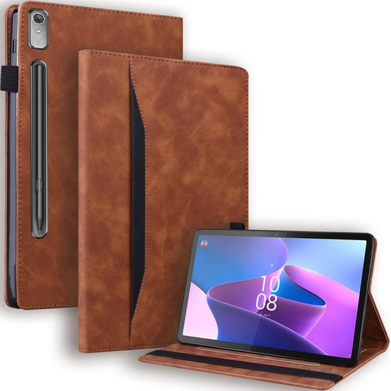 Tok Lenovo Tab P11 Pro Gen 2 TB132FU TB132XU 11.2", Classic, tolltartóval, barna