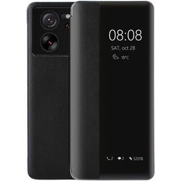 Tok Xiaomi 13T / 13T Pro, oldalsó nézetű fedéllel, fekete