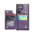 CASEME flip tok Samsung Galaxy S25 Ultra, Litchi Wallet, lila