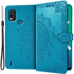 Pattintható tok a Nokia C21 Plus, Mandala, kék