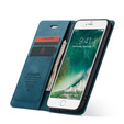 CASEME tok iPhone 7/8/SE 2020/SE 2022, Leather Wallet Case, kék