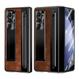 Leather+PC tok állvánnyal, üveglapkal és tollal Samsung Galaxy Z Fold6 5G készülékekhez