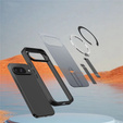 Fusion hibrid tok Google Pixel 10 / 10 Pro készülékhez, MagSafe, állvánnyal, fekete
