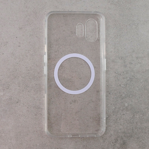 Tok a Nothing Phone 2 készülékhez, Fusion hibrid tok, MagSafe-hoz, átlátszó