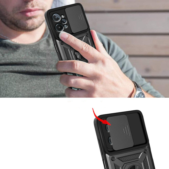 Telefontok a Realme C31, CamShield Slide, fekete