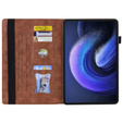 Tok Xiaomi Pad 6, Classic, tolltartóval, barna