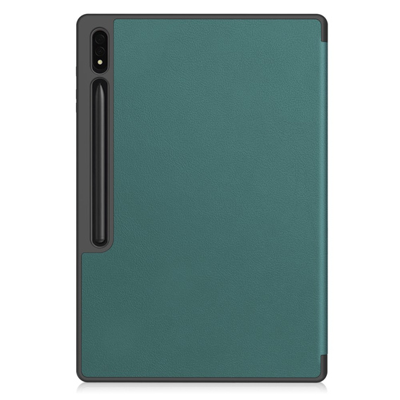 Tok Samsung Galaxy Tab S10 Ultra, Smartcase tolltartóval, zöld