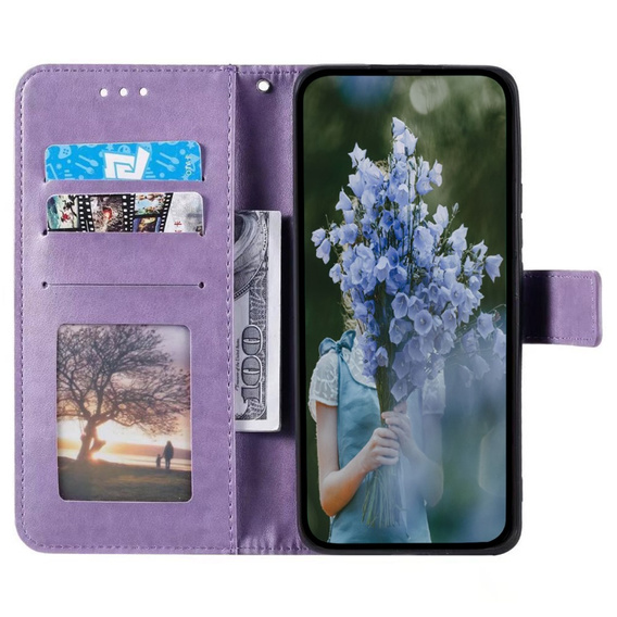 Pattintható tok a Realme 12 Pro 5G / 12 Pro+ 5G, Mandala, lila