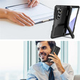 Páncélozott alumínium tok állvánnyal és tolltartóval Samsung Galaxy Z Fold7 5G készülékhez