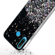 Telefontok a Huawei P30 Lite, Glittery, fekete