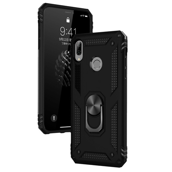 Páncélozott telefontok a Huawei P20 Lite, Nox Case Ring, fekete