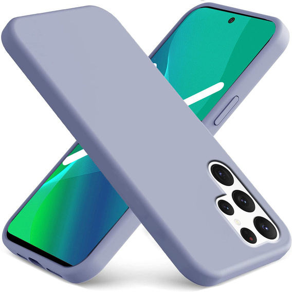 Telefontok a Samsung Galaxy S22 Ultra 5G, Silicone Lite, levendula