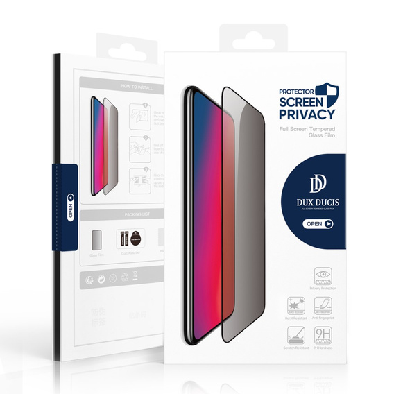 Dux Ducis Anti Spy edzett üveg Samsung Galaxy S24 Ultra készülékhez