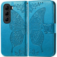 Pattintható tok a Infinix Hot 50 4G, Butterfly, kék