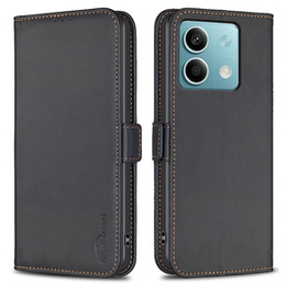 Pattintható tok a Xiaomi Redmi Note 13 5G, BINFEN Wallet, fekete