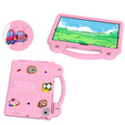 Gyermek tok Samsung Tab A8 10.5 X200 / X205, Cute Patterns, állvánnyal, rózsaszín