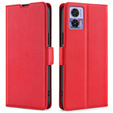 Pattintható tok a Motorola Edge 30 Neo 5G, Wallet Thin Magnet, piros